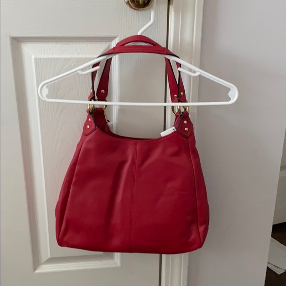 Coach red leather Campbell hobo bag - Picture 4 of 10